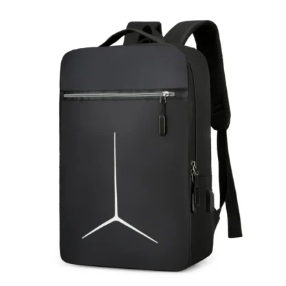 Men's Fashion Multifunctional Computer Backpack Large Capacity Waterproof Fabric Unisex Business Duty Backpack Shoulder Oxford F