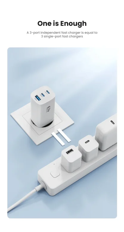 67W GaN Charger PD3.0 QC3.0 Type C Fast Charging for IPhone 15 14 Xiaomi USB Type C Charger for Samsung S23 Ultra Macbook Tablet - Image 16