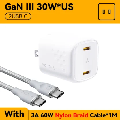 VOLTME 30W GaN Ⅲ USB charger fast charge High speed chargers type c Portable Phone charger for iphone 15 pro max xiaomi samsung - Image 11