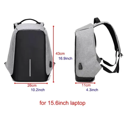 Anti-theft Backpack Bag 15.6 Inch Laptop Men Mochila Male Waterproof Back Pack Backbag Large Capacity School Backpack Designer - Image 2