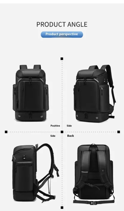 New large capacity backpack for sports travel, dry and wet separation, lightweight multi pocket backpack for business trips, com - Image 27