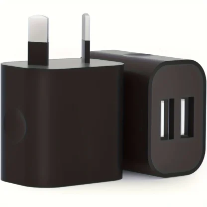 4pcs Black Dual USB Power Adapter AU Plug Wall Plug 5V Charger 2-Port Aus USB Plug 5V/2.1A Adapter For iPhone Pad For Samsung - Image 7