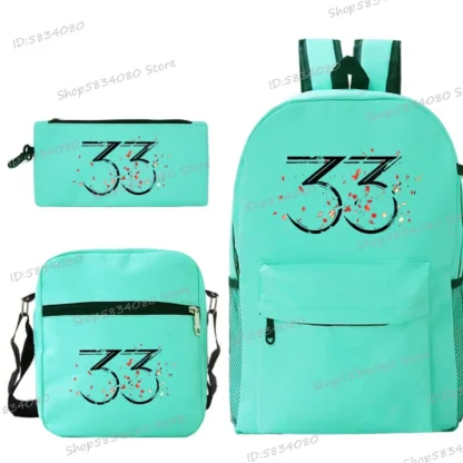 3pcs/Set Backpack for Men Women Clair Obscur Expedition 33 Merch School Bags Game Lovers Gift Backpacks for College Students - Image 8