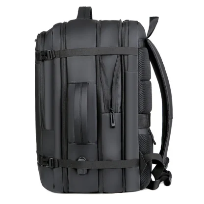 40LExpandable USB Travel Backpack, Flight Approved Carry on Bags for Airplanes,Water Resistant Durable 17-inch backpack men - Image 3