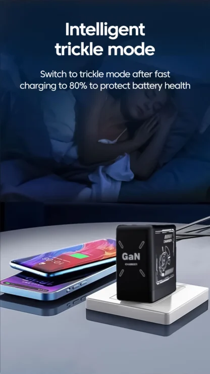 120W GaN Fast Charging Phone Charger With Type C/Lighting Retractable Cable For Iphone 16 15 Samsung Foldable pins Charger - Image 20