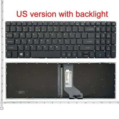 US/RU/SP/UK NEW Laptop Keyboard For ACER Aspire 5 A515-51G V5-591G F5-572 F5-572G V3-574G P278 T5000 TX50 N15W7 N15W6 TX520 - Image 8