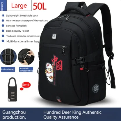 Manufacturer direct sales backpack men's computer bag lightweight business leisure travel large capacity backpack high school un - Image 26