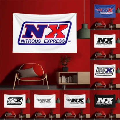 3x5 Ft NX NITROUS EXPRESS Tool Flag Polyester Printed Cars Flags Banner Tapestry for Room Garage Decor Power Tools Flag