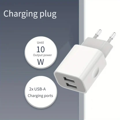 5V 2A USB Charger 2 Ports Chargers Cell Phone EU Plug Power Adapter Wall Charging for Iphone 11 12 13 Pro Max Samsung Xiaomi - Image 10