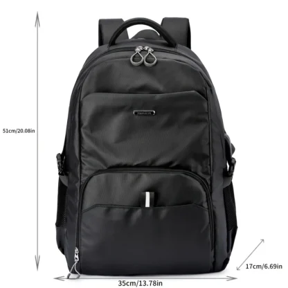 Backpack Backpack Men's Casual Business Computer Bag School Bag Men's Trend Simple Commuting Large Capacity Travel Bag Men's - Image 2