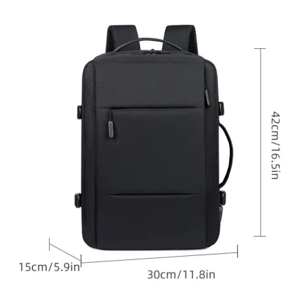 Classic Travel Backpack Men Business Backpack School Expandable USB Bag Large Capacity Laptop Waterproof Fashion Backpack - Image 10