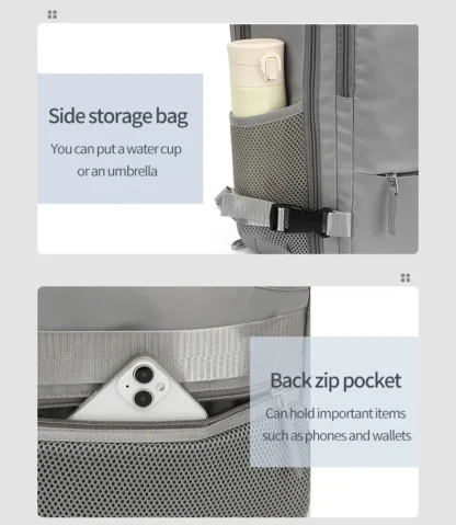 2024 New 3-in-1 Travel Backpack with Large Capacity 30L Multi functional Luggage Backpack for Short Distance Travel - Image 17