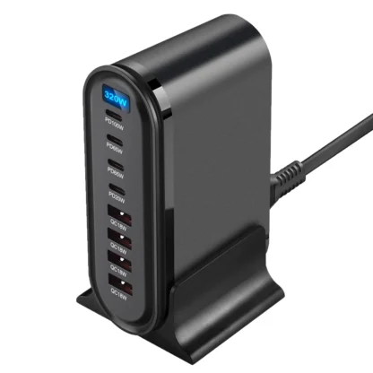 320W GaN Charger Multiple Ports Desktop Charging Station PD3.0 QC USB Type C Fast Charge For iPhone 14/Samsung s24/iPad/Xiaomi - Image 13