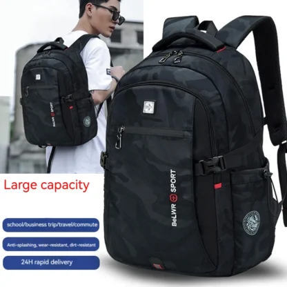 Manufacturer direct sales backpack men's computer bag lightweight business leisure travel large capacity backpack high school un - Image 12