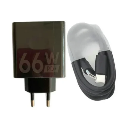 Power Adapter For Doogee V30 V30T S110 V31GT S100 Original 66W Quick Charge Travel Charger EU Plug Type C to Type C Cable - Image 2