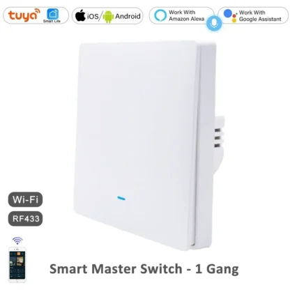 Tuya Smart Life WiFi 433mhz Wireless Push Button Wall Switch Google Home Light On Off 220V RF433 Remote Control EU UK Two 3 Way - Image 11