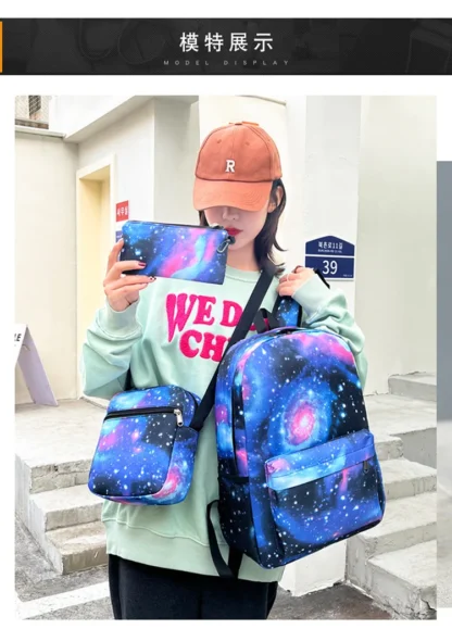 Messi Backpack 3pcs Usb Waterproof Backpack Casual Travel Backpack Women Men Large Capacity Travel Laptop Backpack School Bags - Image 19