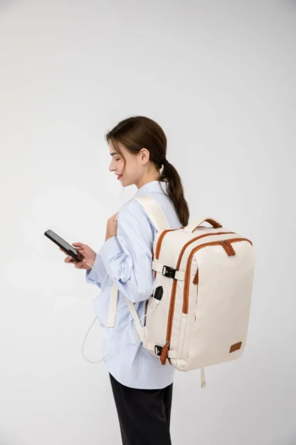 Travel Backpack 40x20x30 Cabin Plane Waterproof Expandable Weekender Laptop With USB Port Ryanair Carry-On Women Men Backpack - Image 28