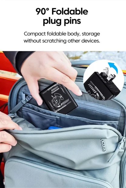 120W GaN Fast Charging Phone Charger With Type C/Lighting Retractable Cable For Iphone 16 15 Samsung Foldable pins Charger - Image 23