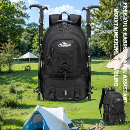 Travel backpack 40L waterproof lightweight outdoor hiking, men's and women's camping backpack - Image 2