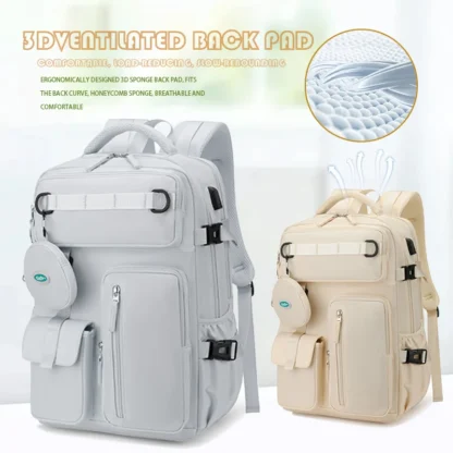 Likros Travel Backpack for Women Expandable Weekender Hiking Laptop Backpack with USB Port Large Waterproof 40L Men's Backpack - Image 2