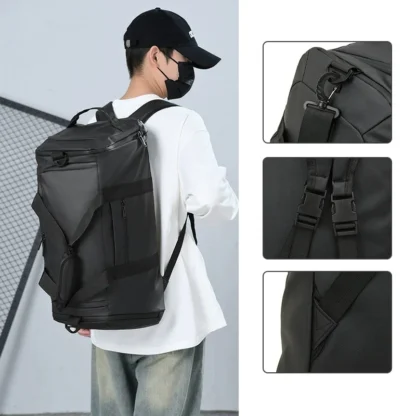 Gym Travel Bag, Large Capacity Dry Wet Separation Sports Training Bag, Multifunctional Business Travel Backpack - Image 10