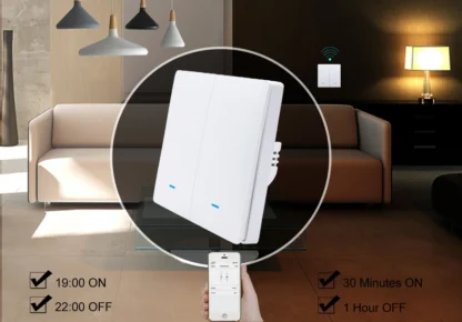 ZigBee Tuya Wall Light Switch Wireless Remote Smart Home Life APP Push Button with no Neutral 2 3 Way UK EU On Off 1 2 3 Gang - Image 25