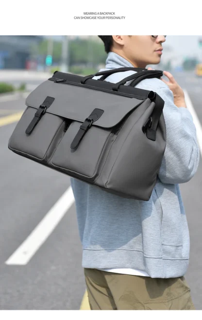Outdoor Travel Duffel Bag Dry Wet Business Trip Short Distance Luggage Handbag Large Storage Commuting Men Hiking Shoulder Bags - Image 25