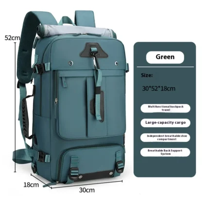 Large capacity men's backpack with high-end feel, travel backpack, sports outdoor luggage bag, mountain climbing bag, waterproof - Image 8