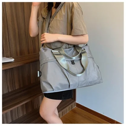 Large Capacity Oxford 2024 High Quality Travel Handbag Zipper Solid Trendy Casual Crossbody Bag Soft Versatile Popular Handbag - Image 48