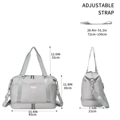 Simplified Foldable Travel Bag Large Capacity Premium Luggage Bag Handheld Short Distance Registration Travel Fitness Storage Ba - Image 5