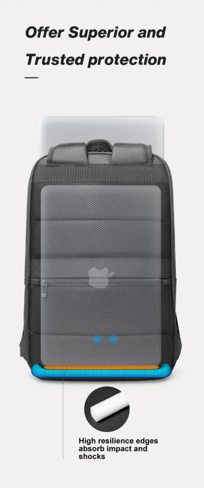 BANGE New Casual Multi-Pockets Big Capacity Daily 15.6inch Laptop Light Waterproof For Business Trip Roomy Men Backpack with YKK - Image 12