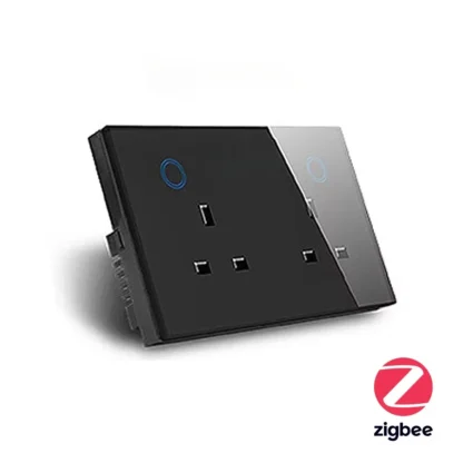 Shawader Zigbee Smart Tuya USB PD 20W Type C Charge Wall Socket UK Plug Outlet Touch Switch Wireless Remote by Alexa Google Home - Image 9