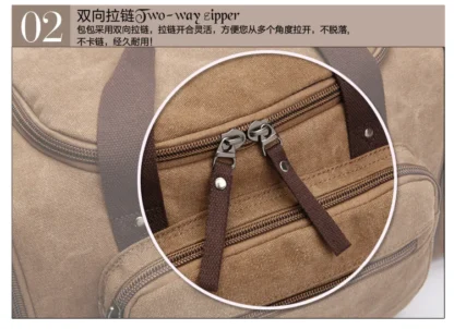 New Fashion Outdoor Travel Bag Handbag Canvas Crossbody Backpack Trend Large Capacity Casual Shoulder Bag - Image 37