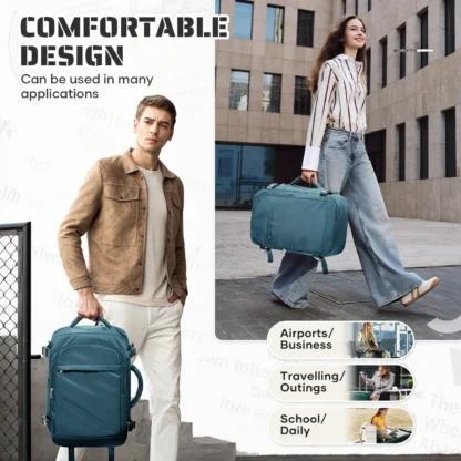 Cabin Bag Underseat Travel Backpack, Women Mens Outdoor Backpack Carry-on Backpack, Cabin Luggage Aviation Wizzair 40x30x20 Bag - Image 6