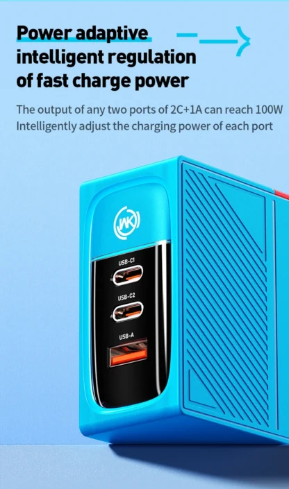 WEKOME GaN 100W Charger High Speed Fast Charging Type C Charger for Xiaomi 13 Samsung s23 ultra iPhone 15 pro max Macbook Pro - Image 40