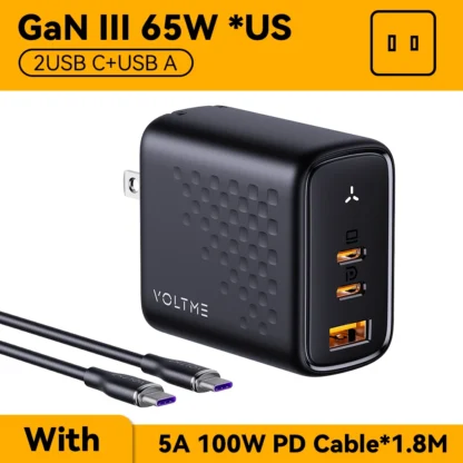 VOLTME USB Charger 67W GaN Charger For Macbook Tablet Fast Charging For iPhone Xiaomi USB Type C PD Charge For iPhone 13 12 11 - Image 16