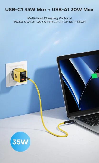 USB C Charger 35W Gan Fast Charge Charger Type C PD3.0 QC4.0 PPS Phone Charger For iPhone 14 Pro 13 12 Samsung S23 S22 Tablets - Image 17