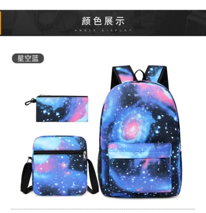 Messi Backpack 3pcs Usb Waterproof Backpack Casual Travel Backpack Women Men Large Capacity Travel Laptop Backpack School Bags - Image 24