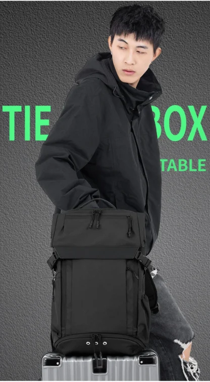 Business Backpack Shoes Pocket Men Outdoor Travel Duffel Short Trip Luggage Bag Commuting Laptop Computer College Schoolbag - Image 18