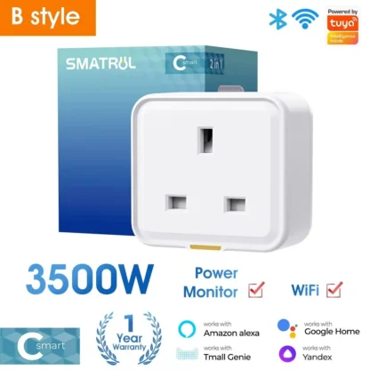 Tuya WiFi RF433 Smart Plug UK, Smart Socket, WiFi Plug Type-C 16A Adapter Power Monitoring Timer Voice Assistant - Image 8