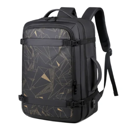 45L Large Capacity Multifunctional Extensible Rechargeable Hand-held Backpack Men's Waterproof Business Travel Computer Backpack - Image 7
