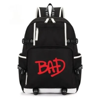 Computer Backpack School Bag Michael Jackson BAD Travel Bag Men's Backpack Polyester Bag Waterproof Shoulder Bag