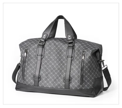 Xiao.P 2024 New Large Capacity Plaid Travel Bag Korean Version Men's Bag Casual Fashion Shoulder Bag Crossbody Bag Big - Image 17