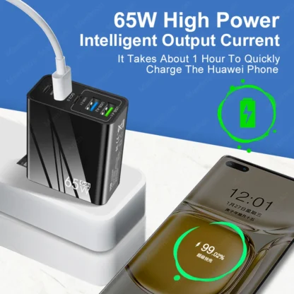 65W GaN USB Fast Charger Multi Ports Type C Quick Charge Wall Charger For iPhone 15 Samsung Xiaomi USB PD Phone Charger Adapter - Image 2