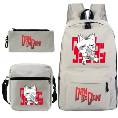 Students Anime Dandadan 3pcs Set Backpacks Outdoor Travel Funny Dandadan Okarun Design Pencil Case School Bags For Boys Girls - Image 8