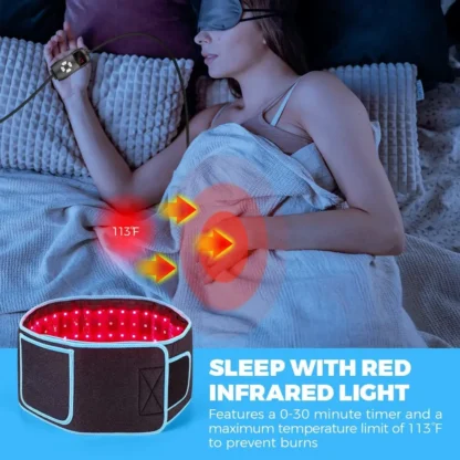 Red ＆Infrared Light Therapy Belt 850nm 660nm LED Beauty Devices fo Wrap Burn Fat Face Wrap Slimming  Waist Heat Pad Full Body - Image 6