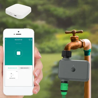 MOES Smart Tuya Bluetooth Garden Water Timers Rain Delay Programmable Automatic Irrigation Timer with Hub Required