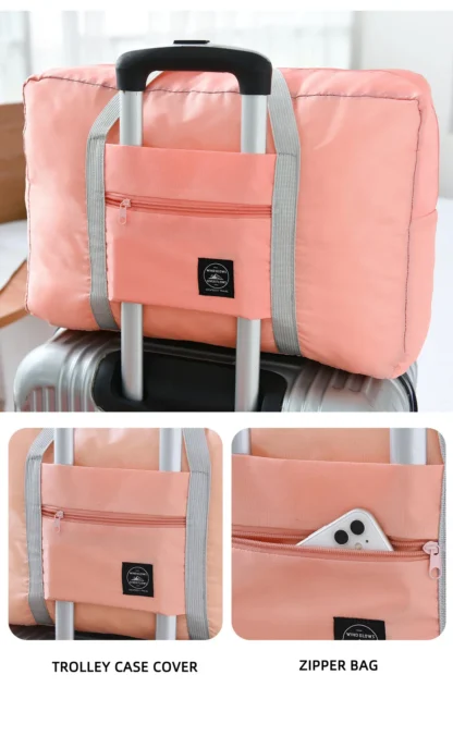 Luggage bag, travel tote bag, travel storage bag, large capacity shoulder bag, women's waterproof bag - Image 16