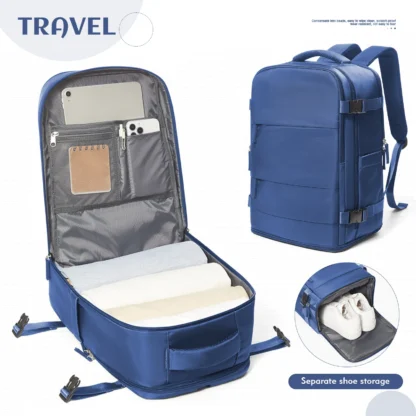 Easyjet Cabin Bag 45x36x20 Backpack Cabin Men Laptop Backpack Under Seat Travel Backpack School Storage Laptop Bag Multipurpose - Image 10